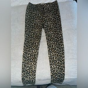 Free People leopard print jeans